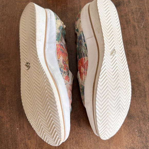 Metalix floral print Charles Cooper leather flats - Picture 4 of 5